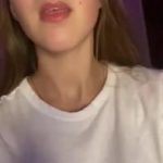 Stickam nude takes off her thong to eat it while masturbating