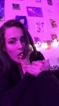 Omegle sex - Playing with myself before school