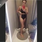 Costumed Omegle girl toying her pussy