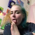 Omegle sex schoolgirl having fun with big dildo