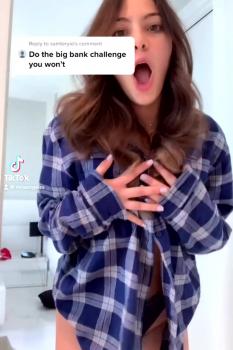 Stickam nude thot shows nip slip with a very short croptop