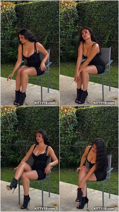 Ana Whiterose leaks video with big tits. Brunette babe in sexy black dress. Download it now!