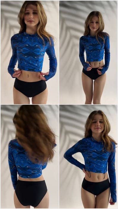 Ava Rivello leaked ass in panties video. Younger singer and instagram model posing for fans and you! Download it.