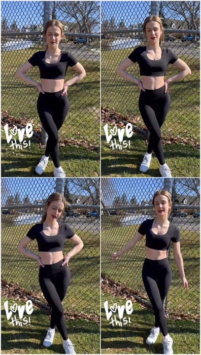 Sexy Ava Rivello on hot leaked video from her homemade archive. Posing in black tight pants for your and her fans.