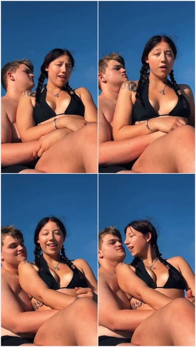 Azalea Carey leak video with her boyfriend on the yacht. Sexy brunette actress before hard sex with her big cock boyfriend!