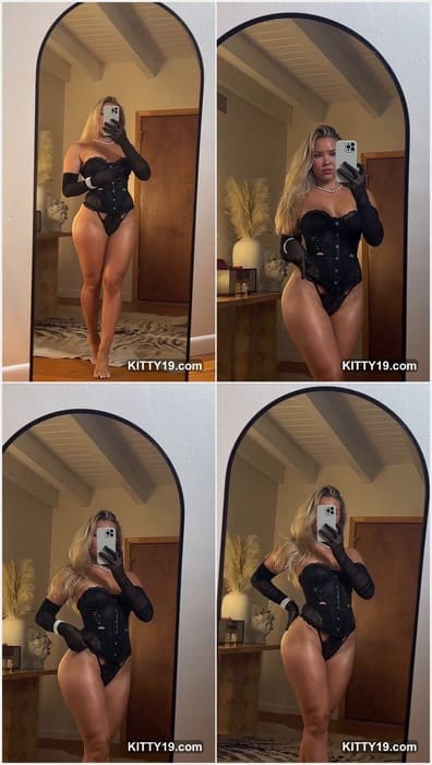 Catlin Hill bikini blonde girl in sext black lingerie. Download it video and enjoy!