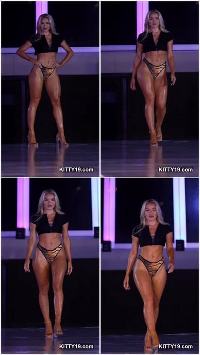 Catlin Hill naked pussy and ass on fashion walk. Incredible big booty model with cute face on full leaked video!