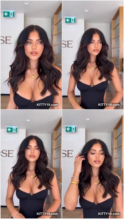 Crystal Bellotti boobs in black dress. Leaked video where Crystal waiting your dick and she watching on your wallet.