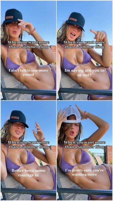 Evanthia Theodorou tits in mini bikini. Her hard nipples need your lick! Download it and touch her boobs now.