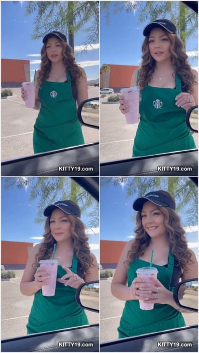 Sexy Hazey Hhaley porn leak video from starbucks. She loves sucking cocks other clients. Download it funny video.