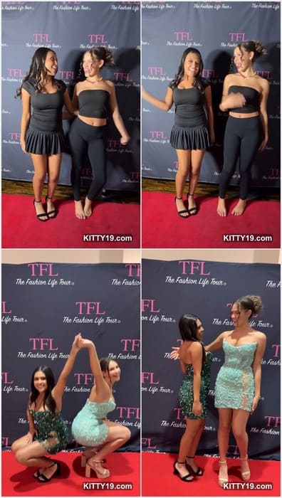 Pejaanne sexy girls in hot dresses posing and waiting boyfriends for funny time! Download it leaked rare video from her tiktok.