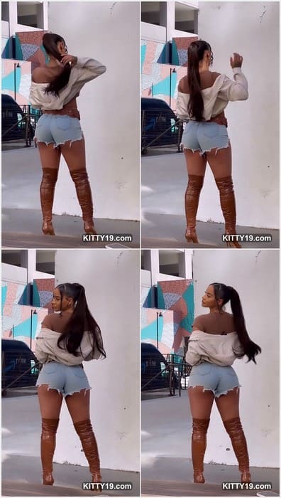 Whitney Clark nude ass in hot jeans. Beauty brunette girl in hot jeans posing for your on leaked video.