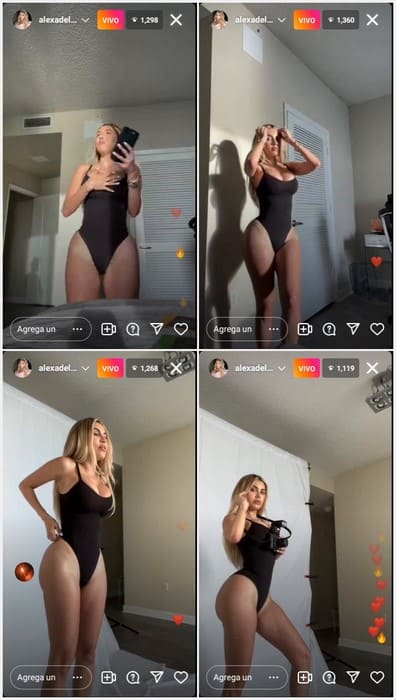 Alexa Dellanos xxx leak video with dancing and bouncing her perfect boobs in black bikini without panties. HOT!