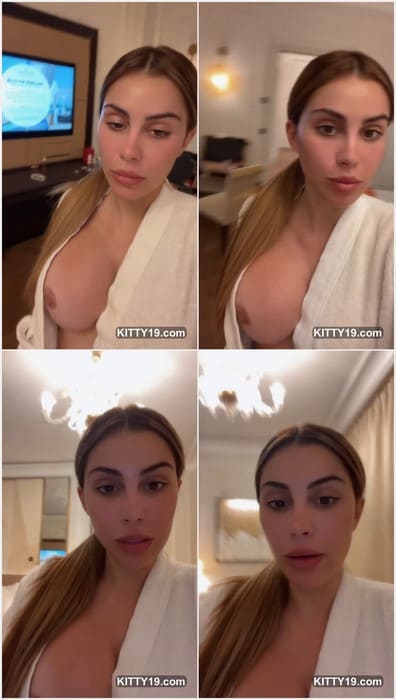 Alexa Dellanos onlyfans sexy girl with hot big boobs posing and really flash her tits on stream video from IG.