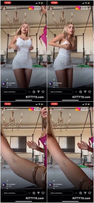 Alexa Dellanos bikini lover girl posing with naked tits and hard small nipples! Wow, incredible star and her boobs better.