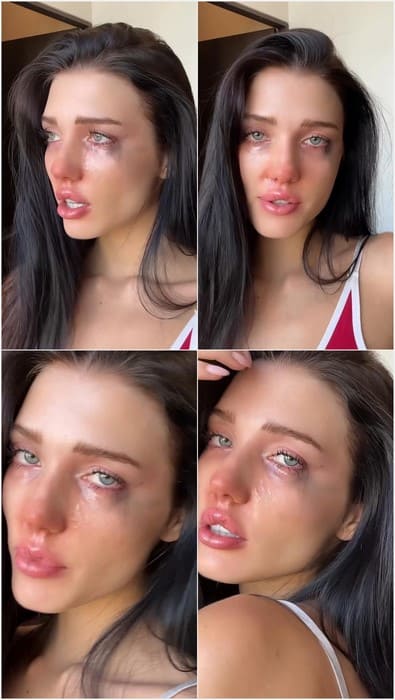 Alina Enero sex in mouth lover. Her face after hard face fucking, she is cry and her mouth tired! Well done!