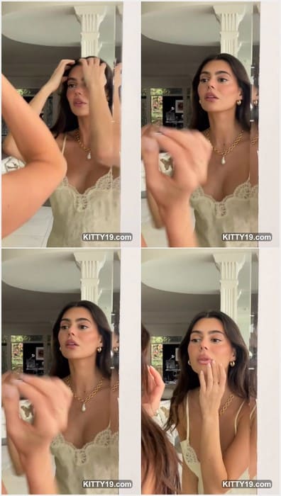 Ashton Wood model with hot face and lips. Beauty brunette girl with incredible model body and small tits! Download it now.