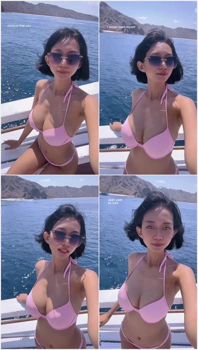 Bebe Oliveira porn girl posing with hot boobs on yacht her sugadaddy. I know, she don't like sucking his cock. His cock very old.