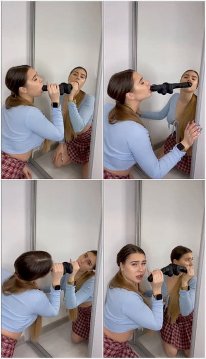 Kate Aleksa leaked video with sucking dildo. Beauty and hot pornstar sucking dick and dildo everyday! Download it.