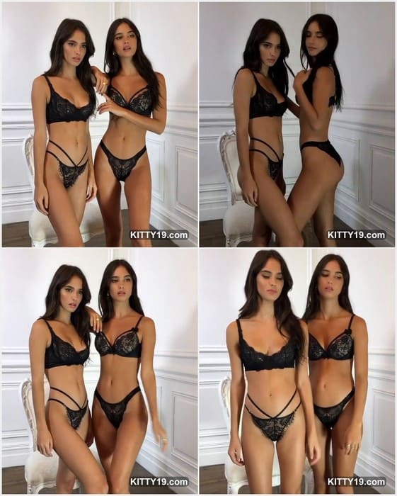 Elisha Herbert hot girl with her twin sister posing in sexy lingerie. And they need fucking hard with one man now.