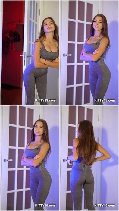 Valeriia Makusheva nude cameltoe pussy. She walking without panties everyday. I need lick her pussy after running, it's juicy!