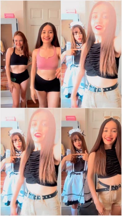 Parkesita nude dancing with her asian friend. Two sexy young but legal girls waiting one old cock for ridding.