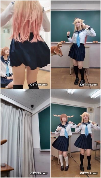 Saya Scarlet sex leaked video with her lesbian friend from Japan. She lived in Moscow but now in Japan and loves posing with cosplay girls.