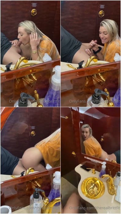Therealbrittfit onlyfans blonde girl sucking cock in hotel bathroom. Beauty and hot girl with incredible body! Download it now.