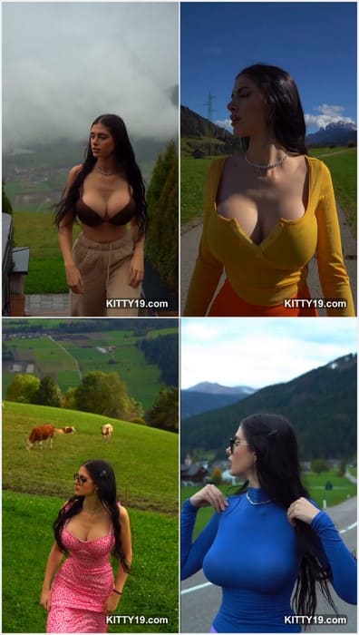 Vismara Martina leaked video with hot boobs on public. Boucing and jumping in tight and wet (after cum) t-short! WOW!