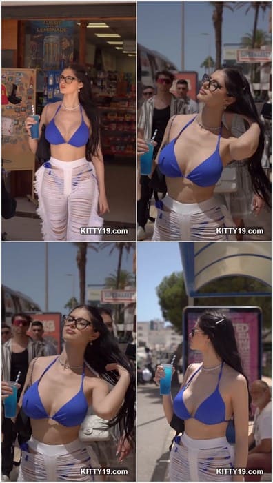 Vmimi porn girl with incredible big tits posing in mini bikini and bra. She waiting her boyfriend for fuck evening.