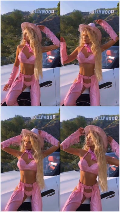 Zolotova tits and pussy in sexy pink lingerie and bra. Beauty blonde girl loves fucking in the ass! Download it.