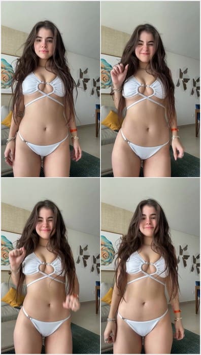 Gabygardez of leak video and Gaby posing in hot white bikini. Download it now!