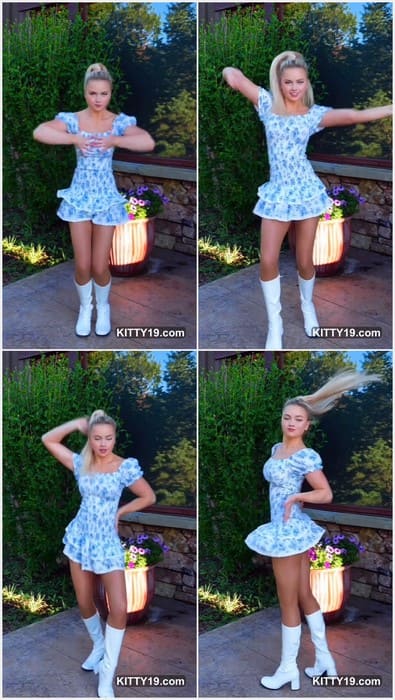 Alta Sweet Tabar nude blonde girl with incredible long legs dancing and showing her virgin pussy for you only! Check her vagina now!