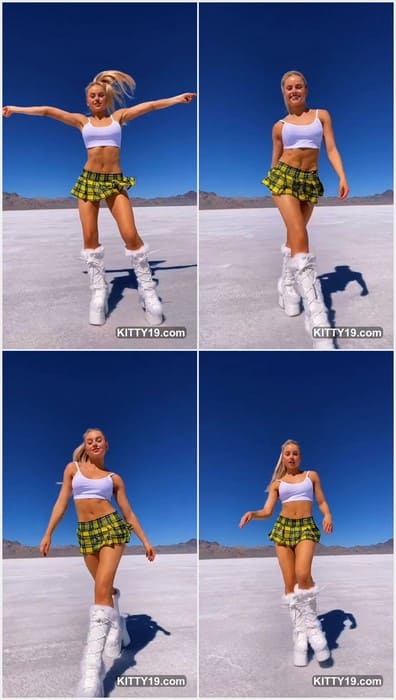 Alta Sweet Tabar tits and legs so hot! She dancing in short skirt without panties. Download it leak video now!