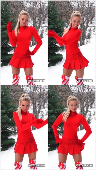 Alta Sweet Tabar bikini model posing in red hot dress without bra and tits! She is hot and sexy girl. Download it!