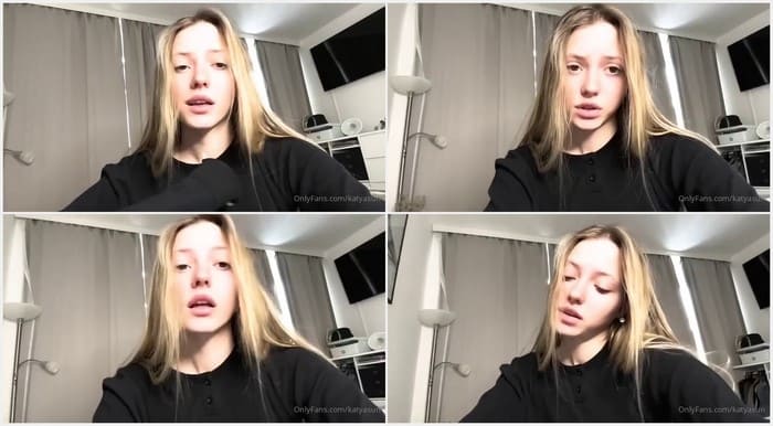 Nastya Williams nude blonde girl with pretty face and sexy lips! She waiting her boyfriend for masturbating right now!