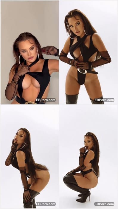 Ekaterina Sergeeva naked slut and cute girl in full leaked video. Beauty instagram star posing in sexy black lingerie.