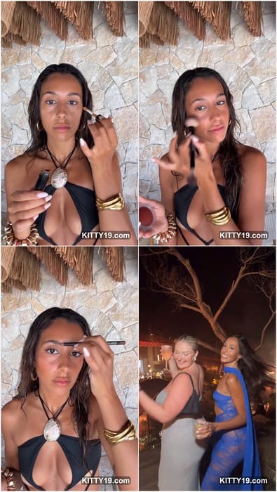 Amelia Marni hot and wet on full leak video. Beauty big boobs model with natural ass and tight pussy on bikini.