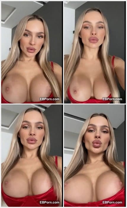 Dina Gordey nude amazing big boobs and her pretty slavik face. Her small and hot titty nipples with incredible red lips!