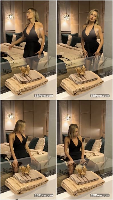 Dina Gordey leak video from her hotel room with amazing tight and juicy naked pussy. Adorable blonde in sex pantyhose!