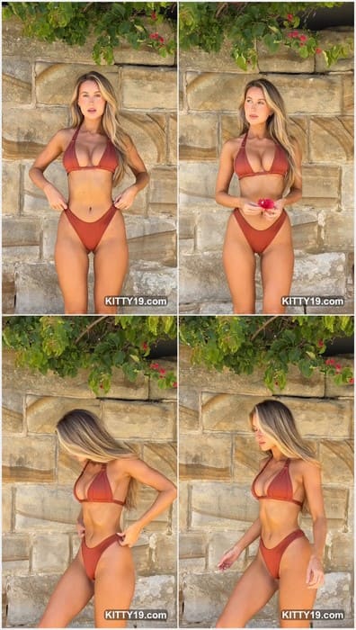 Emily Venz topless girl posing in sexy bikini and her wet panties. Pussy so fresh and i need lick her now with my dirty tongue.