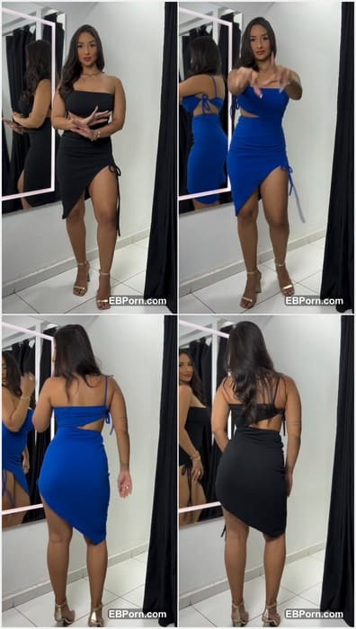Evelyn Dayane leaked video from fitting room. Sexy legs in pantyhose need footjob and real dick today. Enjoy!