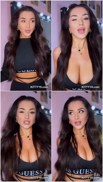 Gasanova Olya leak video with her amazing big boobs. Sexy brunette girl from Russia have absolutly big tits and sexy face.