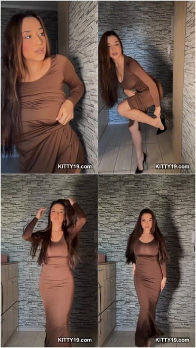 Gasanova Olya instagram sexy brunette with incredible big boobs posing and showing her sexy Russian body for fans.