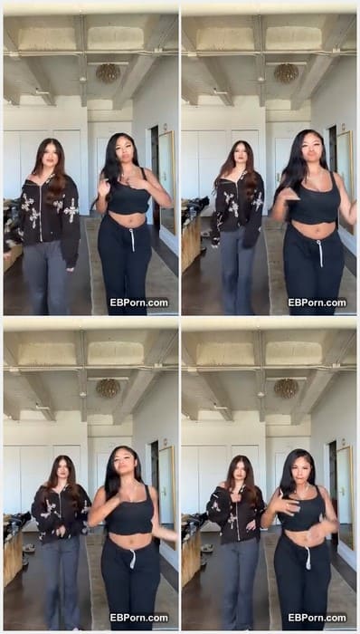 Sophie Fergi sexy popular instagram model with her young friend. Two hot dancing models in sexy pants. Download it now!