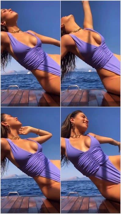 Amelie Zilber sexy model posing in bikini and really need fucking in mouth and pussy now. After sun time she need ridding on dick or dildo.