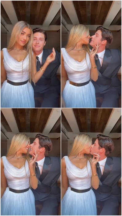 Amelie Zilber hot girl posing with her husband before sex on cam. She is perfect natural model with sexy face and tits.