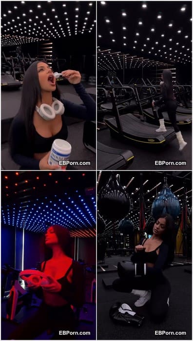 Aneeqa Farid lingerie model posing in gym without her dirty panties. Yeah, her pussy so wet and juicy now! I need fuck her!