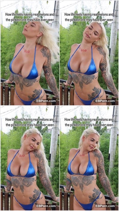 Beth Quinn nude blonde girl posing and boucing her tits on leaked video for fans. Beth need ridding on cock and recording it on cam.