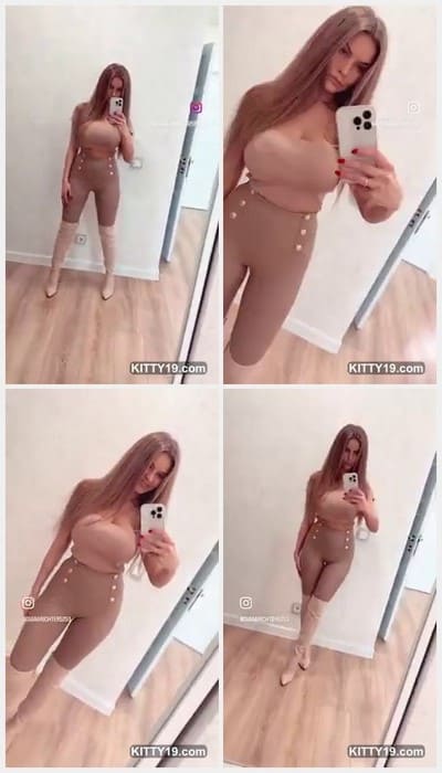 Diana Richter topless big tits model posing with sexy t-short and tight pants. Beauty and hot model! Get it now buddy.